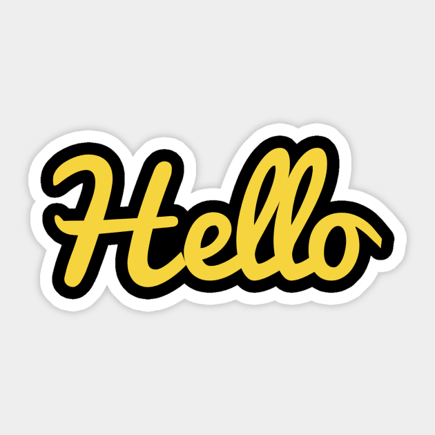 Hello Sticker by mrgacuya